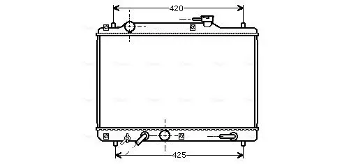 Handler.Part Radiator, engine cooling AVA SZ2052 1