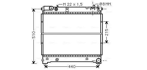 Handler.Part Radiator, engine cooling AVA SZ2070 1