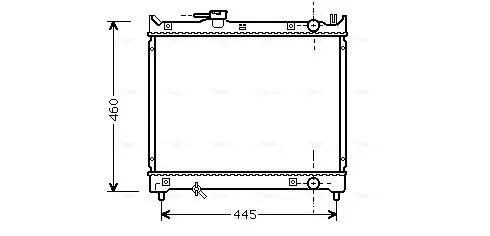 Handler.Part Radiator, engine cooling AVA SZA2015 1