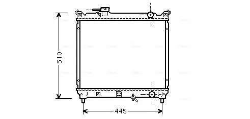 Handler.Part Radiator, engine cooling AVA SZA2033 1