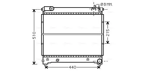 Handler.Part Radiator, engine cooling AVA SZA2074 1