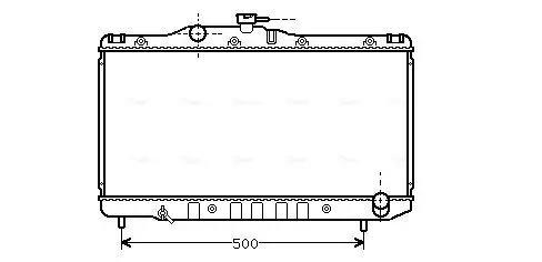 Handler.Part Radiator, engine cooling AVA TO2099 1