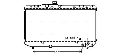 Handler.Part Radiator, engine cooling AVA TO2142 1