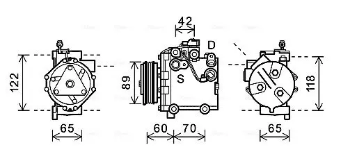 Handler.Part Radiator, engine cooling AVA TO2143 1