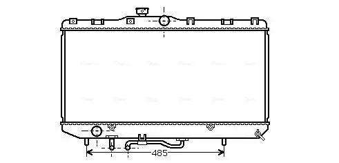 Handler.Part Radiator, engine cooling AVA TO2146 1