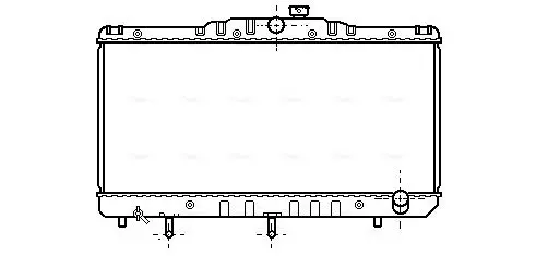 Handler.Part Radiator, engine cooling AVA TO2103 1