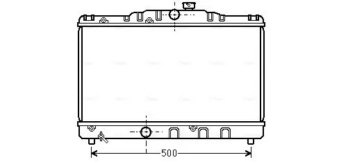 Handler.Part Radiator, engine cooling AVA TO2115 1