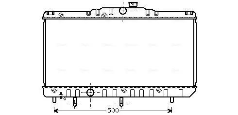 Handler.Part Radiator, engine cooling AVA TO2123 1