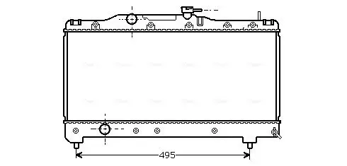 Handler.Part Radiator, engine cooling AVA TO2141 1