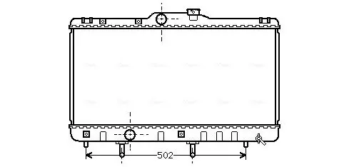 Handler.Part Radiator, engine cooling AVA TO2148 1