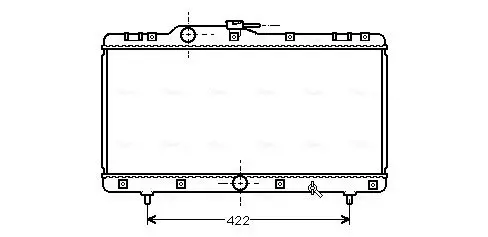 Handler.Part Radiator, engine cooling AVA TO2149 1