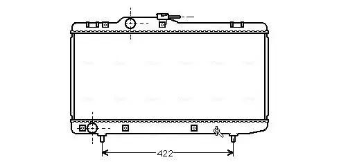 Handler.Part Radiator, engine cooling AVA TO2150 1