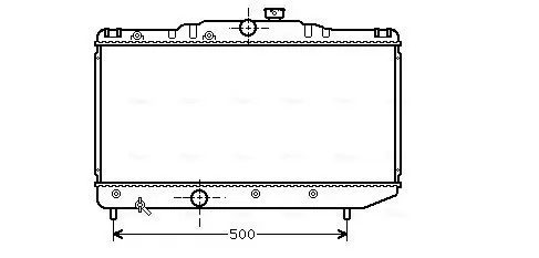 Handler.Part Radiator, engine cooling AVA TO2155 1