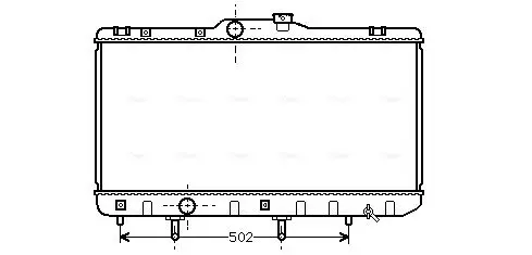 Handler.Part Radiator, engine cooling AVA TO2189 1