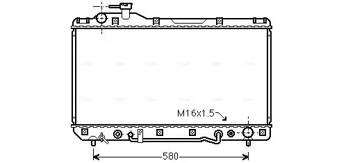 Handler.Part Radiator, engine cooling AVA TO2220 1