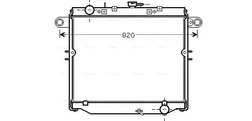 Handler.Part Radiator, engine cooling AVA TO2477 1