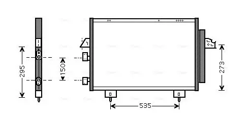 Handler.Part Condenser, air conditioning AVA TO5281D 1