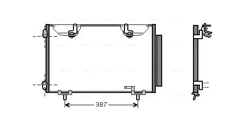 Handler.Part Condenser, air conditioning AVA TO5327D 1