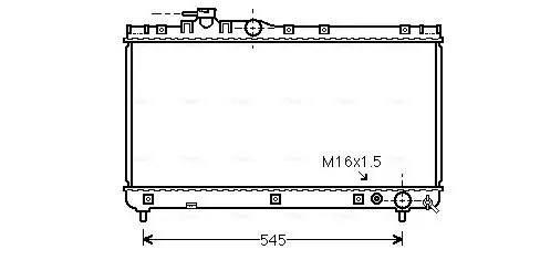 Handler.Part Radiator, engine cooling AVA TOA2200 1