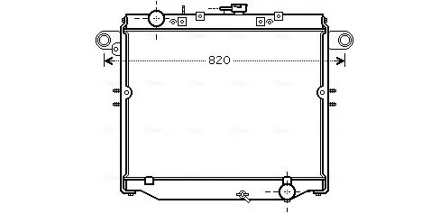 Handler.Part Radiator, engine cooling AVA TOA2379 1