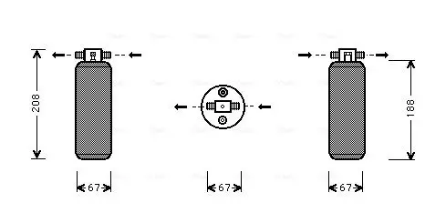 Handler.Part Dryer, air conditioning AVA UVD027 1