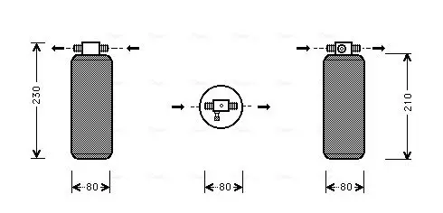 Handler.Part Dryer, air conditioning AVA UVD031 1