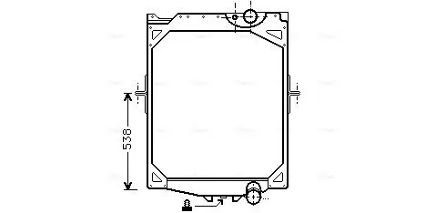 Handler.Part Radiator, engine cooling AVA VL2016 1