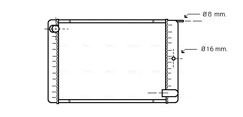 Handler.Part Radiator, engine cooling AVA VO2020 1