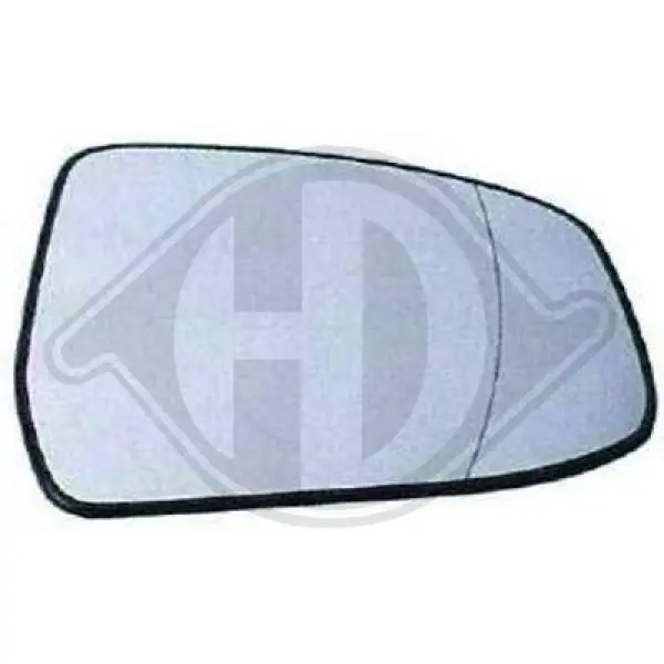 Handler.Part Mirror glass, outside mirror DIEDERICHS 1416026 1