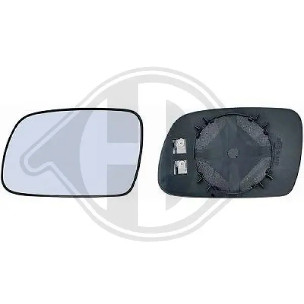 Handler.Part Mirror glass, outside mirror DIEDERICHS 4243227 1