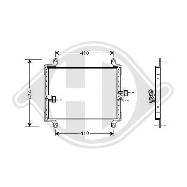 Handler.Part Condenser, air conditioning DIEDERICHS DCC1140 1