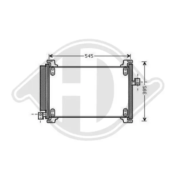 Handler.Part Condenser, air conditioning DIEDERICHS DCC1626 1