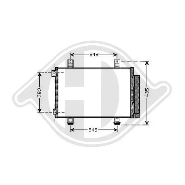 Handler.Part Condenser, air conditioning DIEDERICHS DCC1792 1