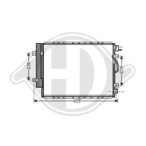 Handler.Part Condenser, air conditioning DIEDERICHS DCC1938 1