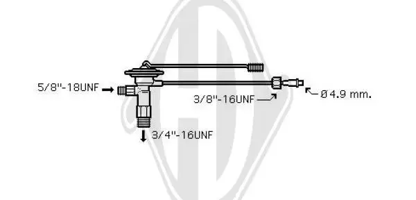 Handler.Part Expansion valve, air conditioning DIEDERICHS DCE1001 1