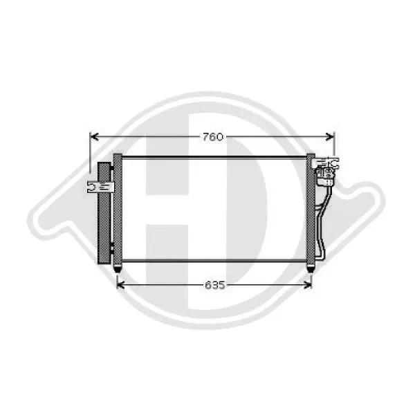 Handler.Part Condenser, air conditioning DIEDERICHS DCC1900 1