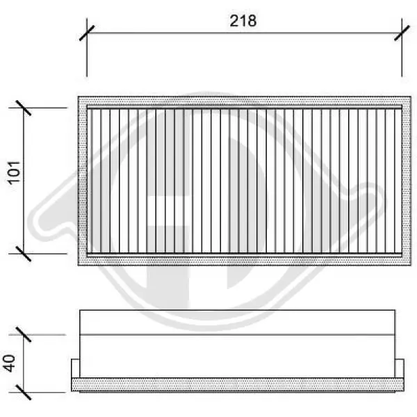 Handler.Part Filter, interior air DIEDERICHS DCI0034S 1