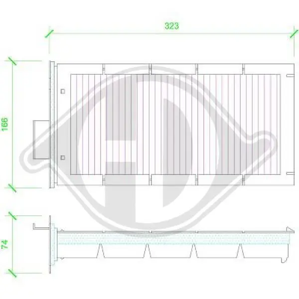 Handler.Part Filter, interior air DIEDERICHS DCI1114 1