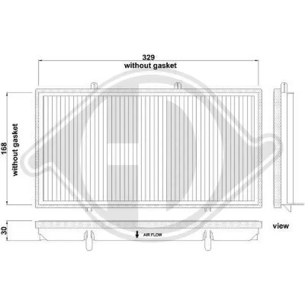 Handler.Part Filter, interior air DIEDERICHS DCI0118 1