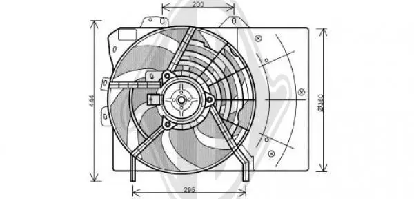 Handler.Part Fan, radiator DIEDERICHS DCL1171 1