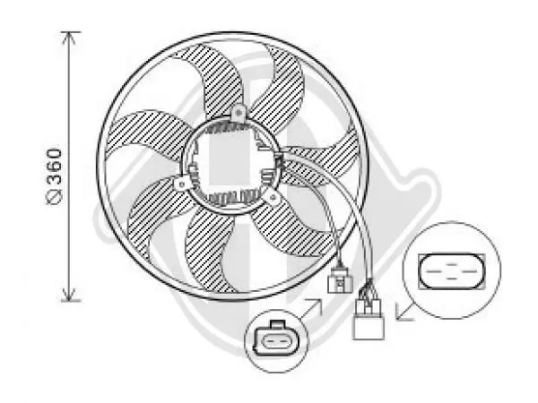 Handler.Part Fan, radiator DIEDERICHS DCL1230 1