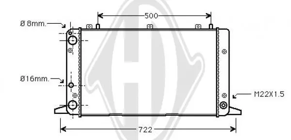 Handler.Part Radiator, engine cooling DIEDERICHS DCM1427 1