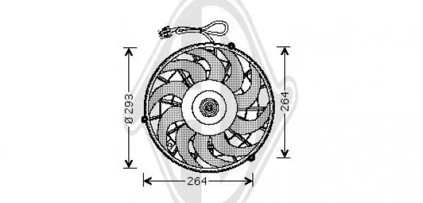 Handler.Part Fan, a/c condenser DIEDERICHS DCL1022 1