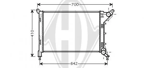 Handler.Part Radiator, engine cooling DIEDERICHS DCM1580 1