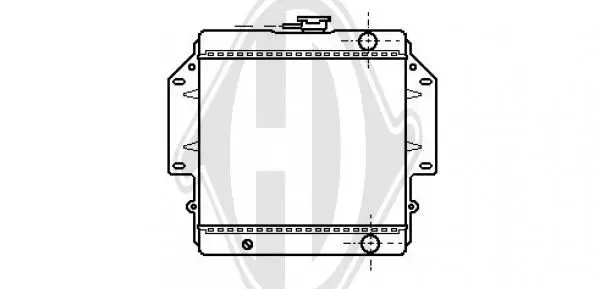 Handler.Part Radiator, engine cooling DIEDERICHS DCM3058 1