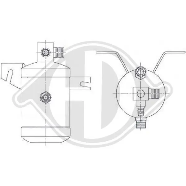 Handler.Part Dryer, air conditioning DIEDERICHS DCT1057 1