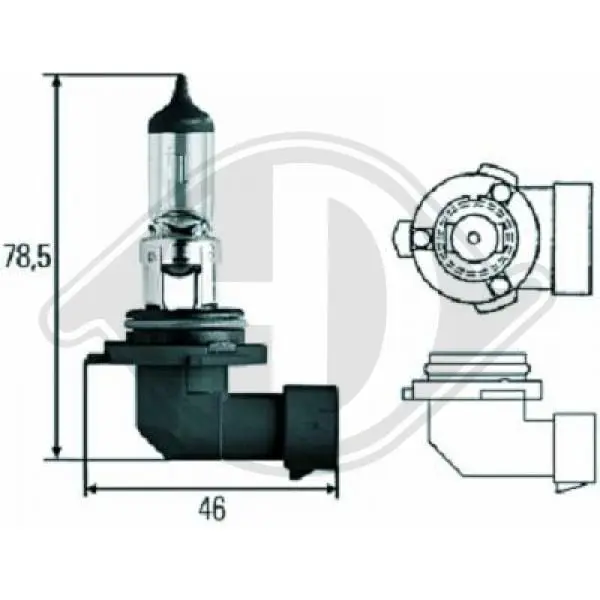 Handler.Part Bulb, fog light DIEDERICHS LID10025 1