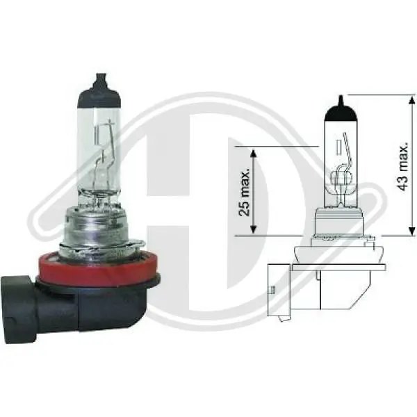 Handler.Part Bulb, cornering light DIEDERICHS LID10040 1