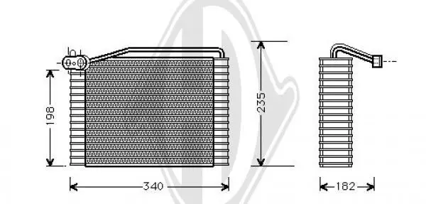 Handler.Part Evaporator, air conditioning DIEDERICHS DCV1004 1