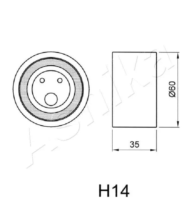 Handler.Part Tensioner, timing belt ASHIKA 450H014 2